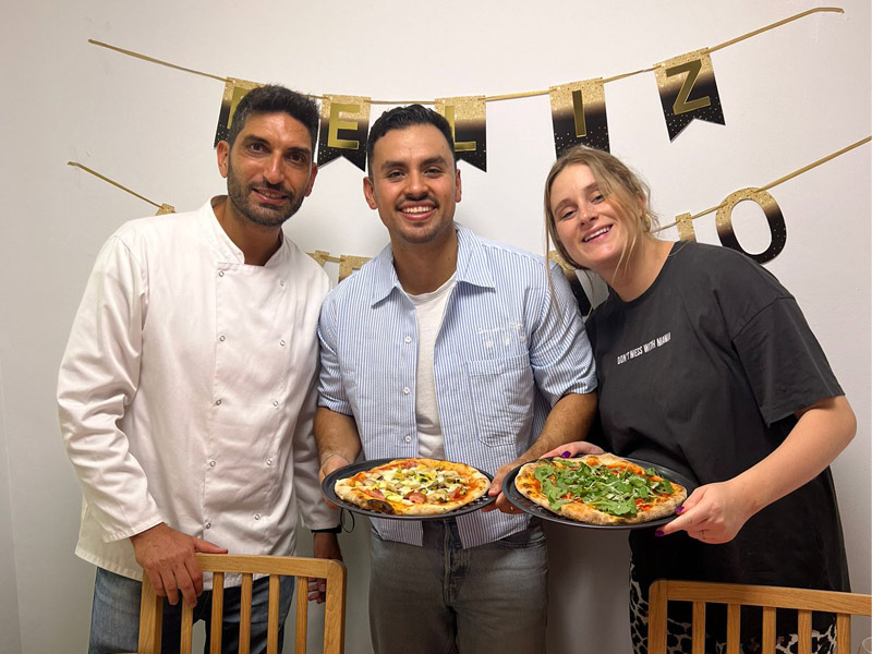 Curso de pizza a domicilio. Regalo de cumpleasños en Barcelona y Catalunya